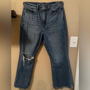 American Eagle High Rise 90s Flare Jeans